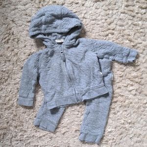 Burt's Bees two piece hoodie pants set